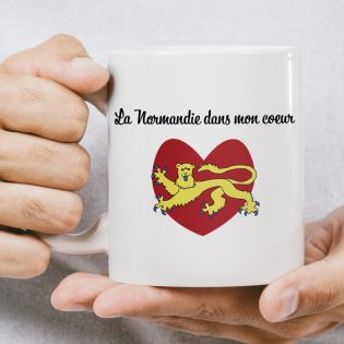 Mug en céramique blanc personnalisé avec Texte | Provençal de cœur