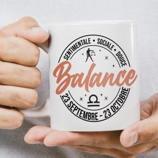 Mug signe astrologique Balance - 33 cl, céramique - Imprimé en France