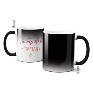 Mug Magique "tu vas être maman" - 33 cl, céramique - Imprimé en France