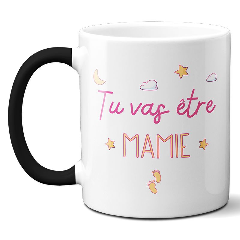 Mug Magique "tu vas être mamie" - 33 cl, céramique - Imprimé en France