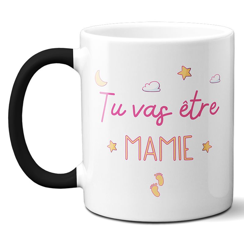 Mug Magique Tu Vas Être Mamie - Céramique Thermo-Réactive