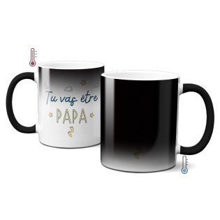 Mug Magique "tu vas être papa" - 33 cl, céramique - Imprimé en France