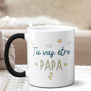 Mug Magique "tu vas être papa" - 33 cl, céramique - Imprimé en France