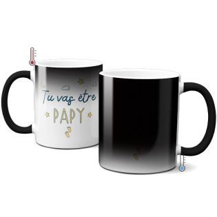 Mug Magique "tu vas être papy" - 33 cl, céramique - Imprimé en France