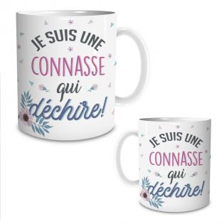 Mug humour "Je suis une conasse qui déchire" - 33 cl, céramique - Imprimé en France
