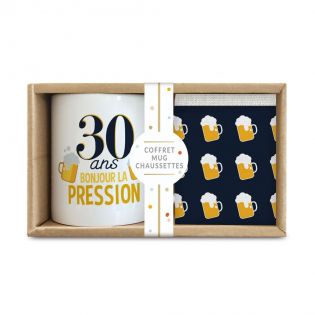 Coffret Mug Chaussettes Anniversaire Homme