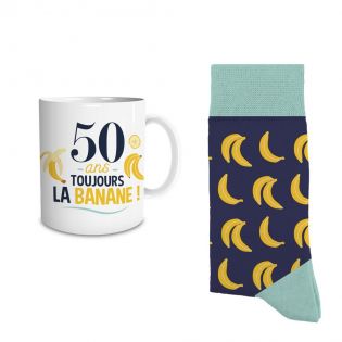 Coffret Mug Chaussettes Anniversaire Homme