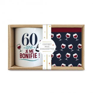 Coffret Mug Chaussettes Anniversaire 60 ans Homme