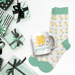 Coffret Mug Chaussettes Anniversaire 30 ans Femme