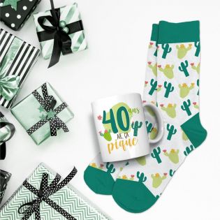 Coffret Mug Chaussettes Anniversaire Homme