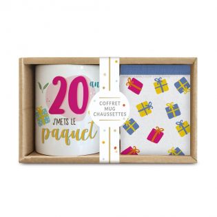 Coffret Mug Chaussettes Anniversaire Homme