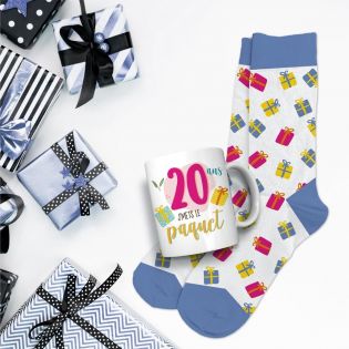 Coffret Mug Chaussettes Anniversaire Homme