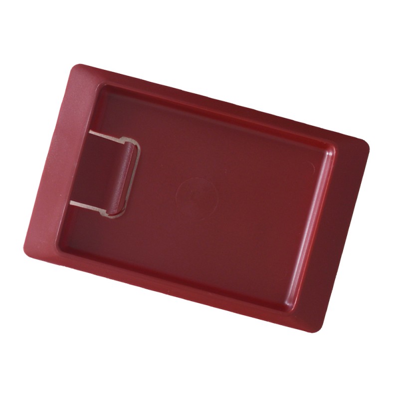 Lot de 10 porte-additions rectangle rouge avec pince