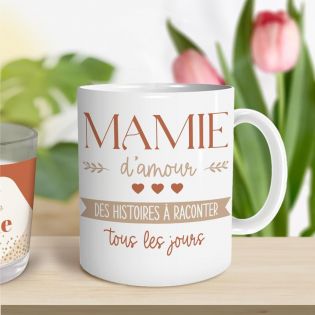 Mug en céramique Mamie d'amour, 33 cl