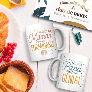 Mug humour Bonne humeur du matin - Ta gueule - Idée cadeau rigolo pour anniversaire - Tasse couple originale Noël 