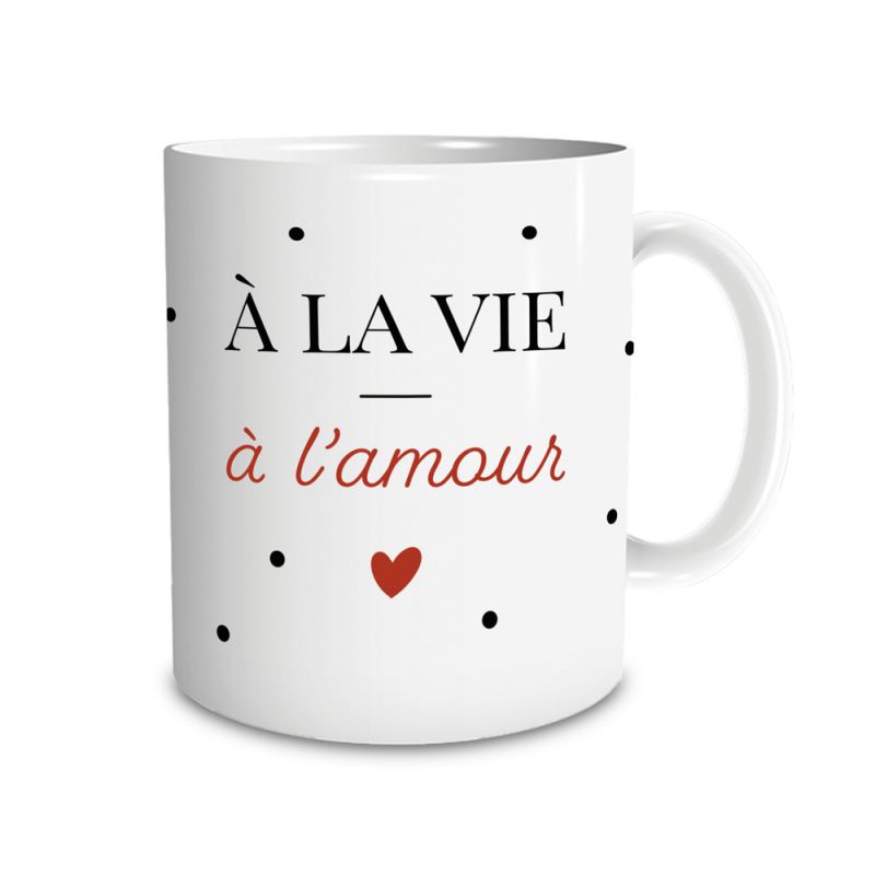 Mug humour Bonne humeur du matin - Ta gueule - Idée cadeau rigolo pour anniversaire - Tasse couple originale Noël 