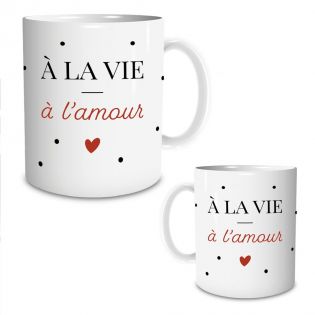 Mug humour Bonne humeur du matin - Ta gueule - Idée cadeau rigolo pour anniversaire - Tasse couple originale Noël 