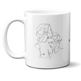 Mug humour Bonne humeur du matin - Ta gueule - Idée cadeau rigolo pour anniversaire - Tasse couple originale Noël 