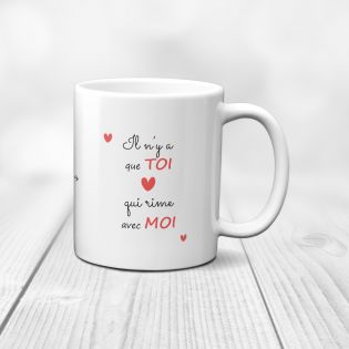 Mug humour Bonne humeur du matin - Ta gueule - Idée cadeau rigolo pour anniversaire - Tasse couple originale Noël 