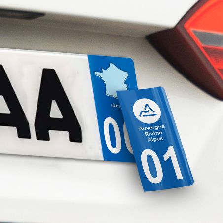 thumbnail image 2 of Stickers Plaque D'Immatriculation – Autocollant Département Cantal 15 – French License Plate Decal 2 of 6