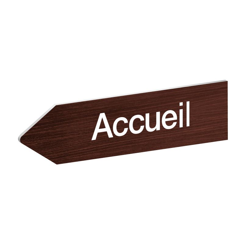 Panneau flèche directionnellegauche personnalisable - Couleur blanc Panneau flèche directionnellegauche personnalisable - Couleur blanc