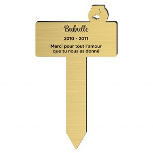 Plaque funéraire Silhouette personnalisée pour poisson