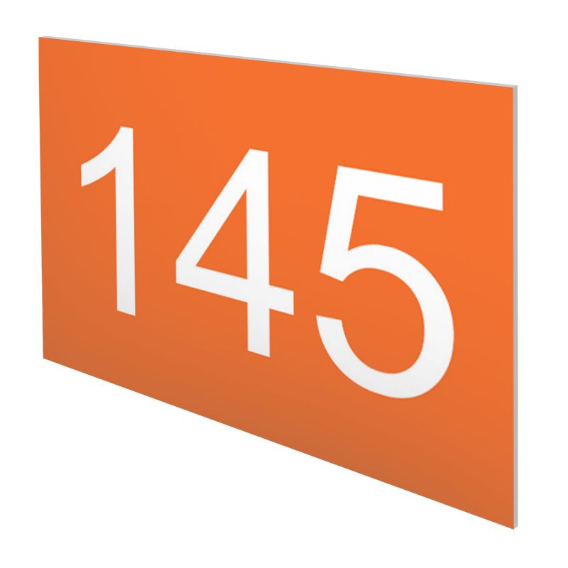 Numéro pour boite aux lettres personnalisable rectangle petit format (50x35mm) orange chiffres blancs Numéro pour boite aux lettres personnalisable rectangle petit format (50x35mm) orange chiffres blancs