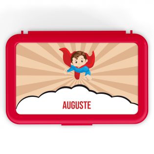 Boite à goûter personnalisée · Super Goûter | Rouge