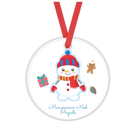 Décoration de Noël verte personnalisée - Cadeau Noël, décoration sapin de Noël en plexiglass