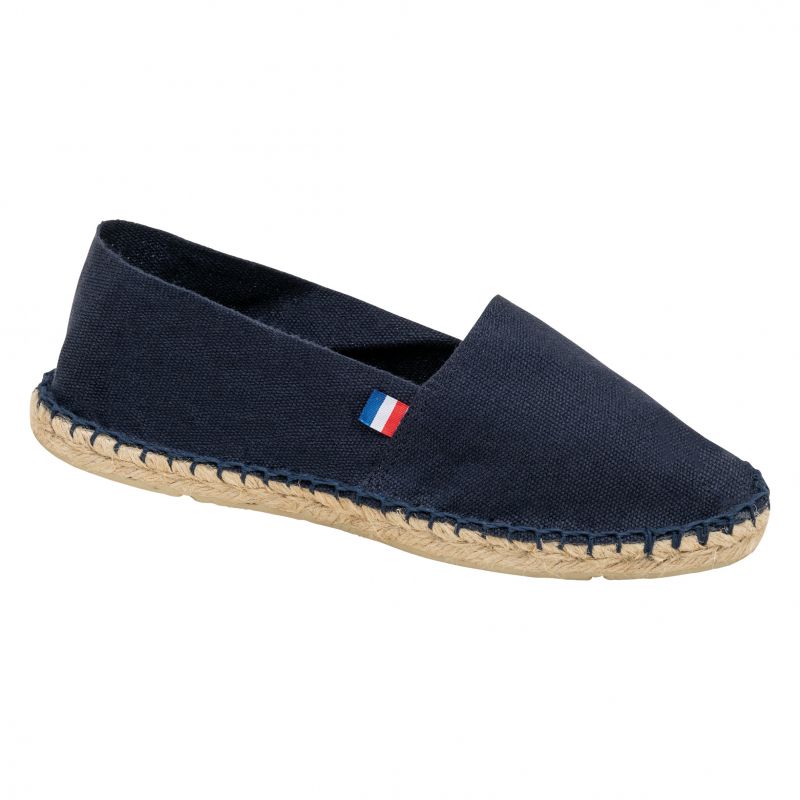 Navy Blue Espadrilles with Embroidery Men Women Custom it