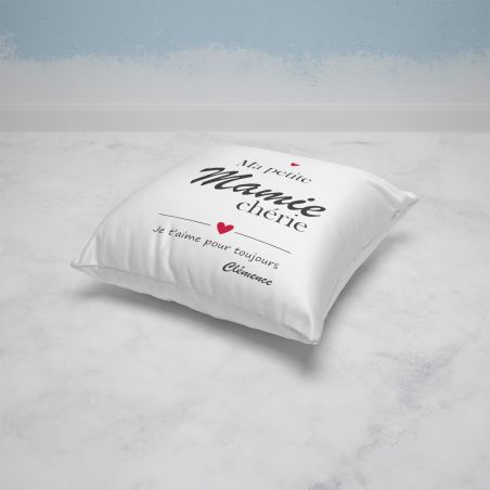Housse de Coussin décorative personnalisée humoristique "Devine qui a encore mangé le canapé" 40 x 40 cm · Idée cadeau maître ch
