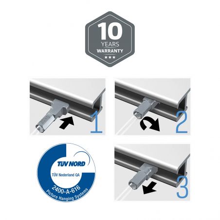 10 câbles perlon Twister 100 cm