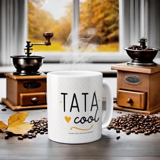 Mug pour Tata Cool - Cadeau pour Tatie - Tasse cadeau Anniversaire ou Noël - 33 cL, Céramique - Imprimé en France