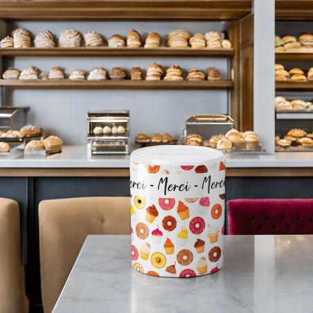 Tirelire pourboire - Tips - Pâtisserie Donuts 