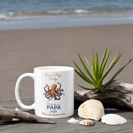 Mug en céramique Papa Poulpe - Céramique, 33 cl
