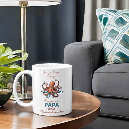 Mug en céramique Papa Poulpe - Céramique, 33 cl