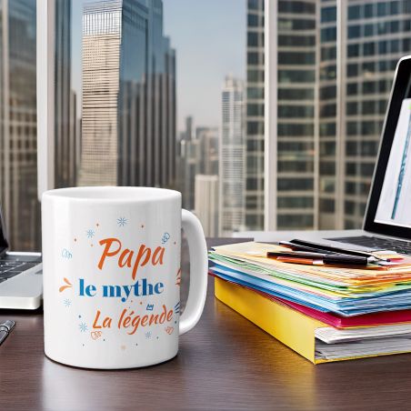 Mug en céramique Papa La légende - Céramique, 33 cl