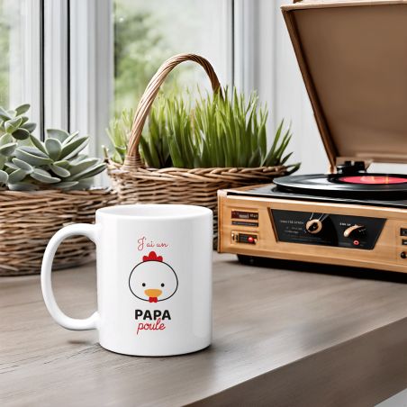 Mug en céramique Papa Poule - Céramique, 33 cl