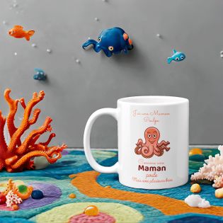 Mug en céramique Maman Poulpe - Céramique, 33 cl