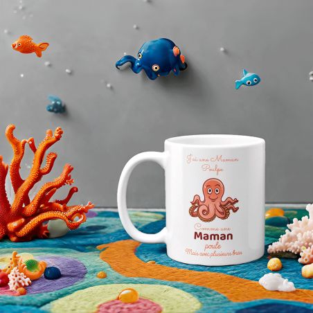 Mug en céramique Maman Poulpe - Céramique, 33 cl