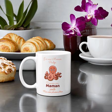 Mug en céramique Maman Poulpe - Céramique, 33 cl