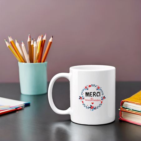 Mug en céramique Merci Maîtresse - Céramique, 33 cl