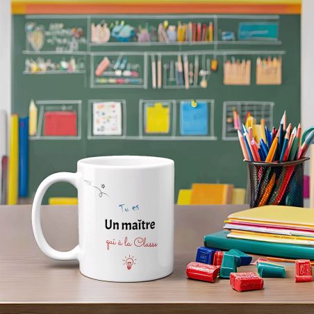 Mug en céramique Merci Maître - Céramique, 33 cl