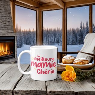 Mug en céramique la meilleure Mamie Chérie - Céramique, 33 cl