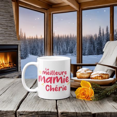 Mug en céramique la meilleure Mamie Chérie - Céramique, 33 cl