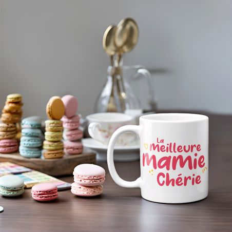 Mug en céramique la meilleure Mamie Chérie - Céramique, 33 cl
