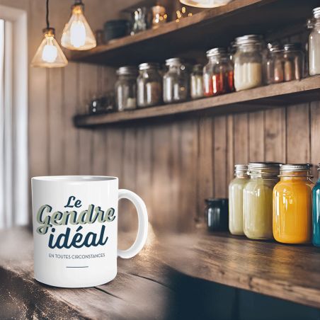 Mug en céramique Le gendre idéal - 33 cl, Céramique - Imprimé en France