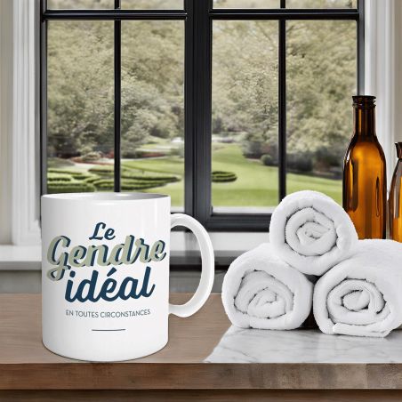 Mug en céramique Le gendre idéal - 33 cl, Céramique - Imprimé en France