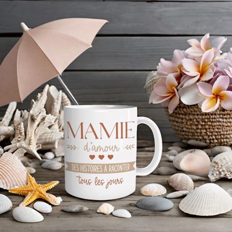Mug en céramique Mamie d'amour - 33 cl, Céramique - Imprimé en France