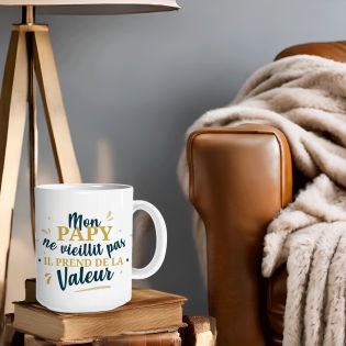 Mug en céramique Papy ne vieillit pas - 33 cl, Céramique - Imprimé en France